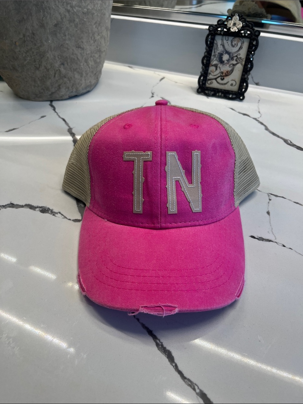 Adams Pink and Tan TN Trucker Cap